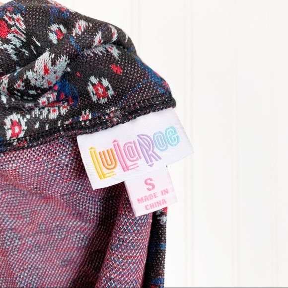 Lularoe Black Jacquard Floral Cassie Pencil Skirt - Picture 5 of 6